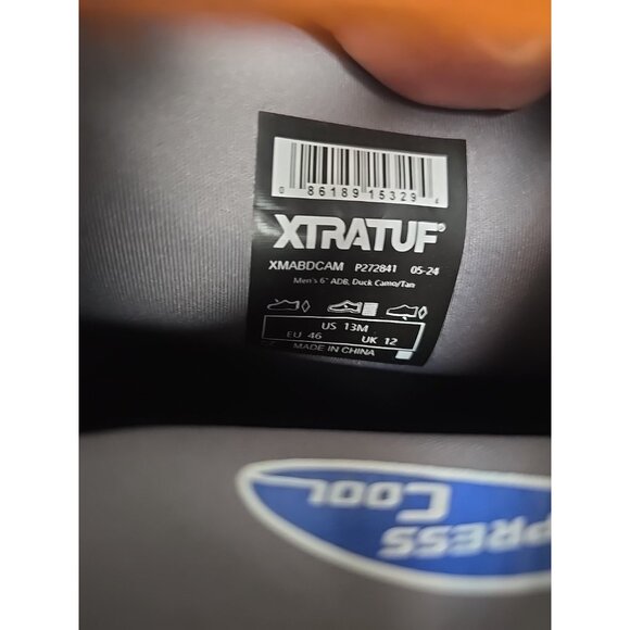 Xtratuf Men's 6" Duck Ankle Deck Boots XMABDCAM Camo Size 13M - Picture 5 of 7